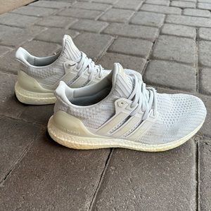 Adidas Ultraboost Pacific Blue.  men 10 1/2. White.